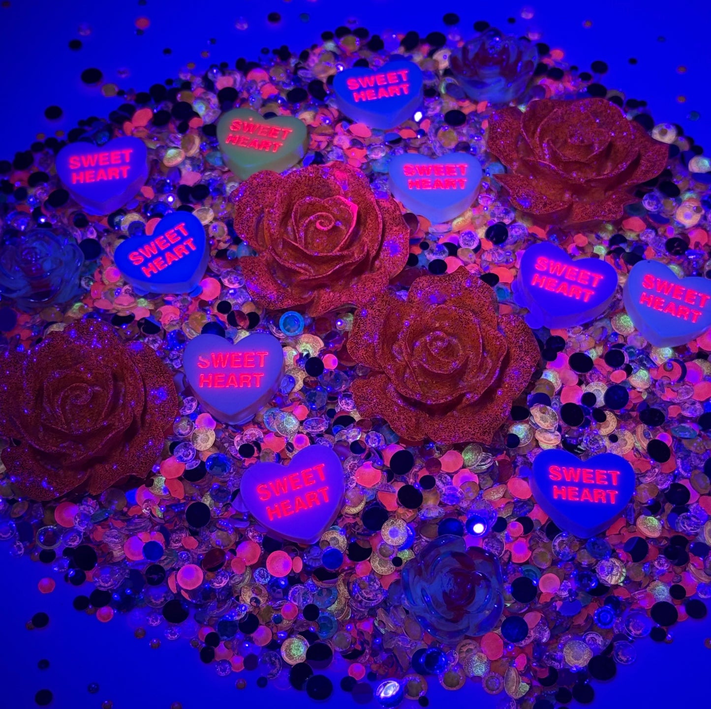 Heart Attack Rhinestone and Embellishment Mix