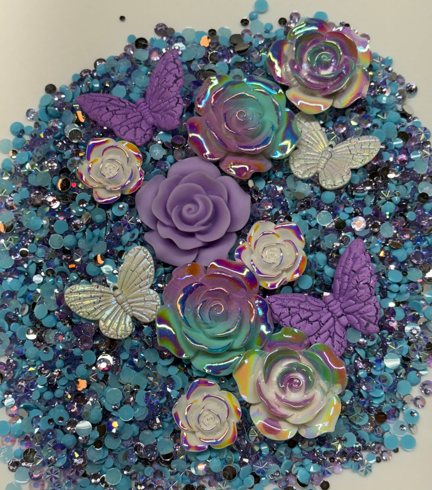 Lavendar Lake Rhinestone and Embellishment Mix