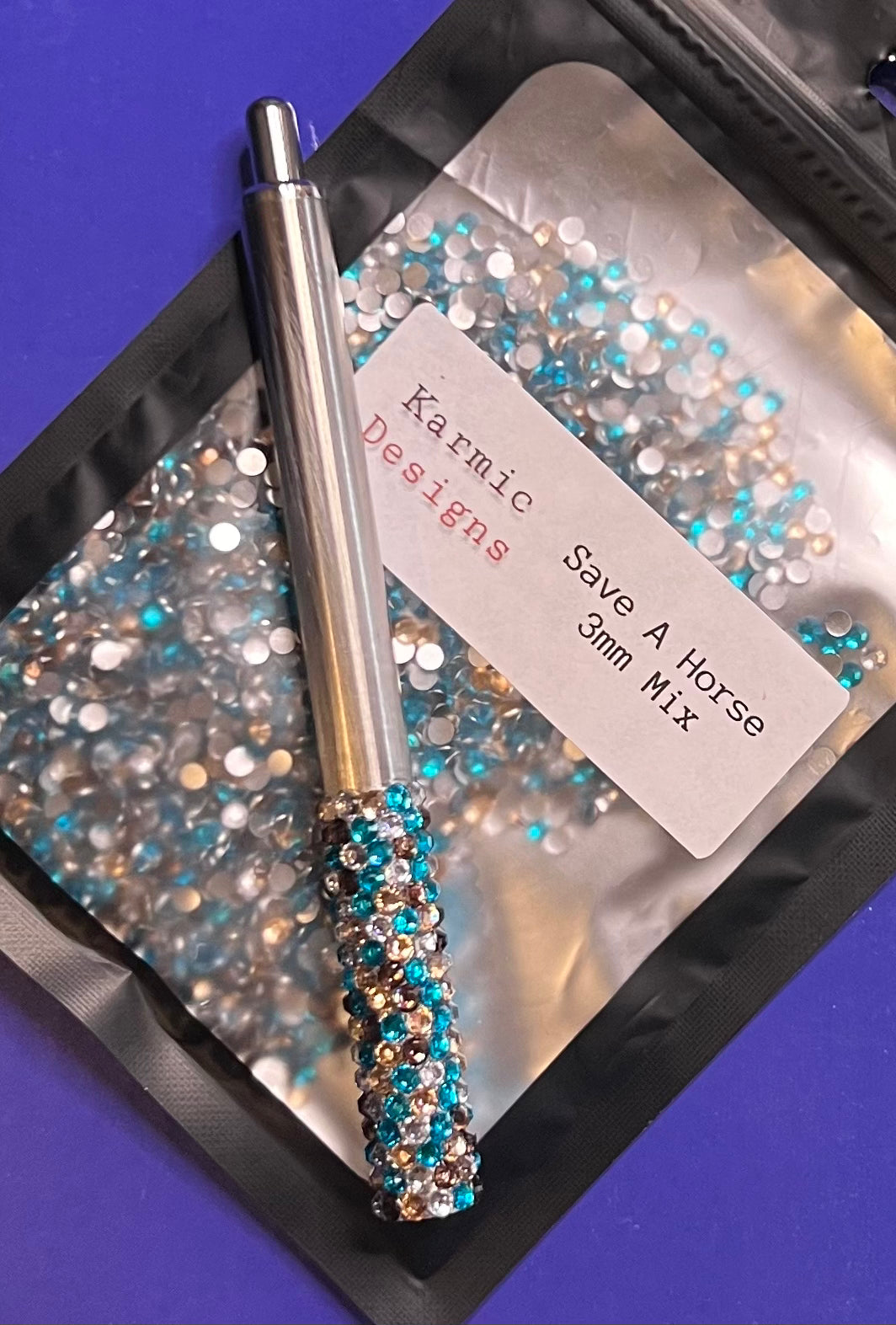 Rhinestone Pen - Metal base - Ready to Ship