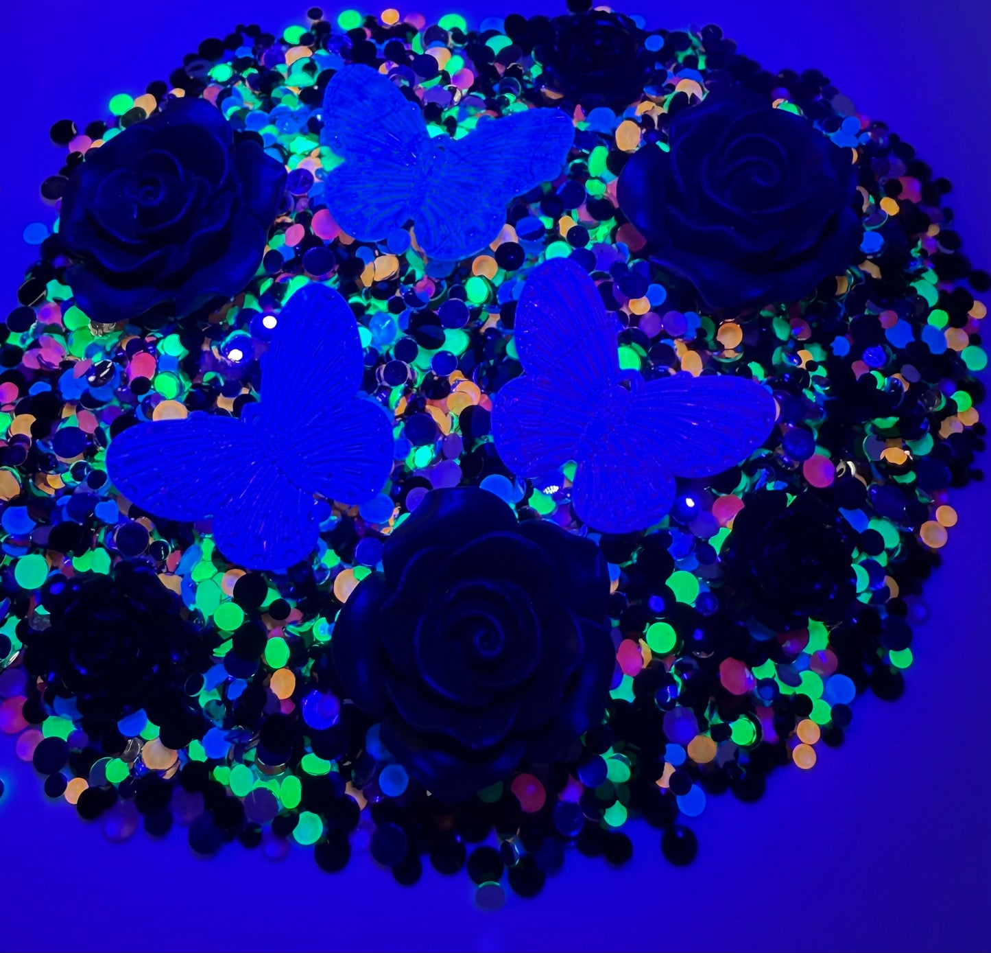 Rainbow Rave Rhinestone and Embellishment Mix