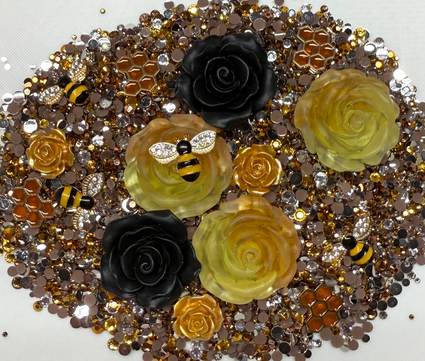 Honey Bee Rhinestone and Embellishment Mix