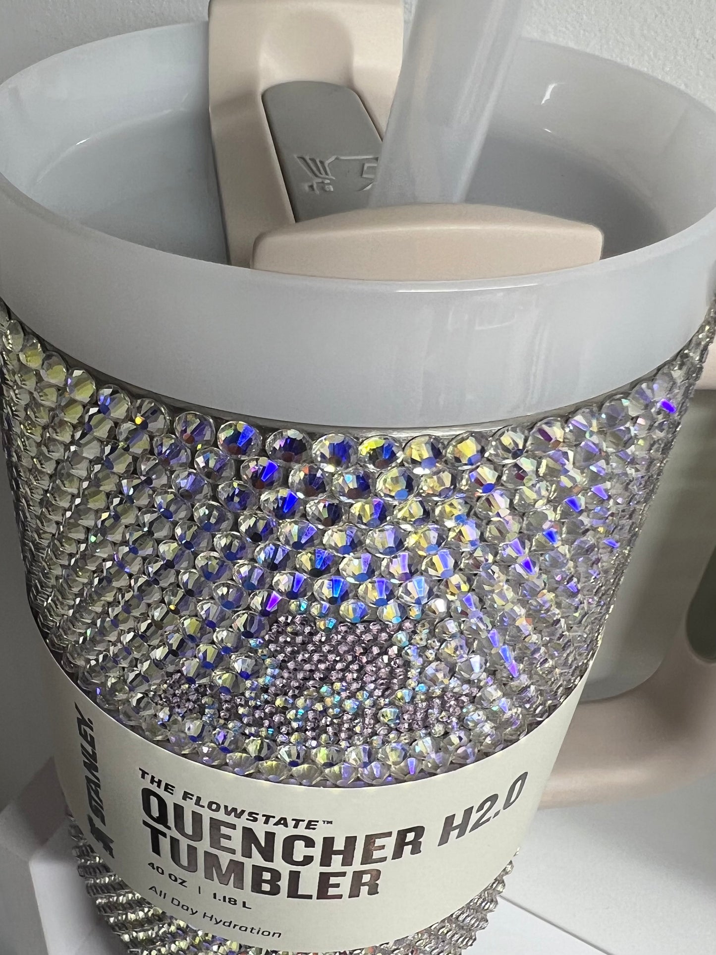 40 oz Stanley Rhinestone Drinking Tumbler - Custom