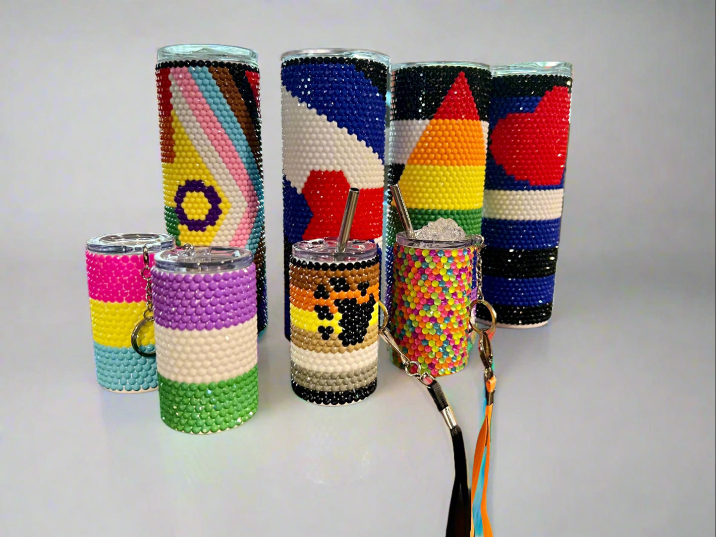 20 oz Pride Flag Rhinestone Tumbler