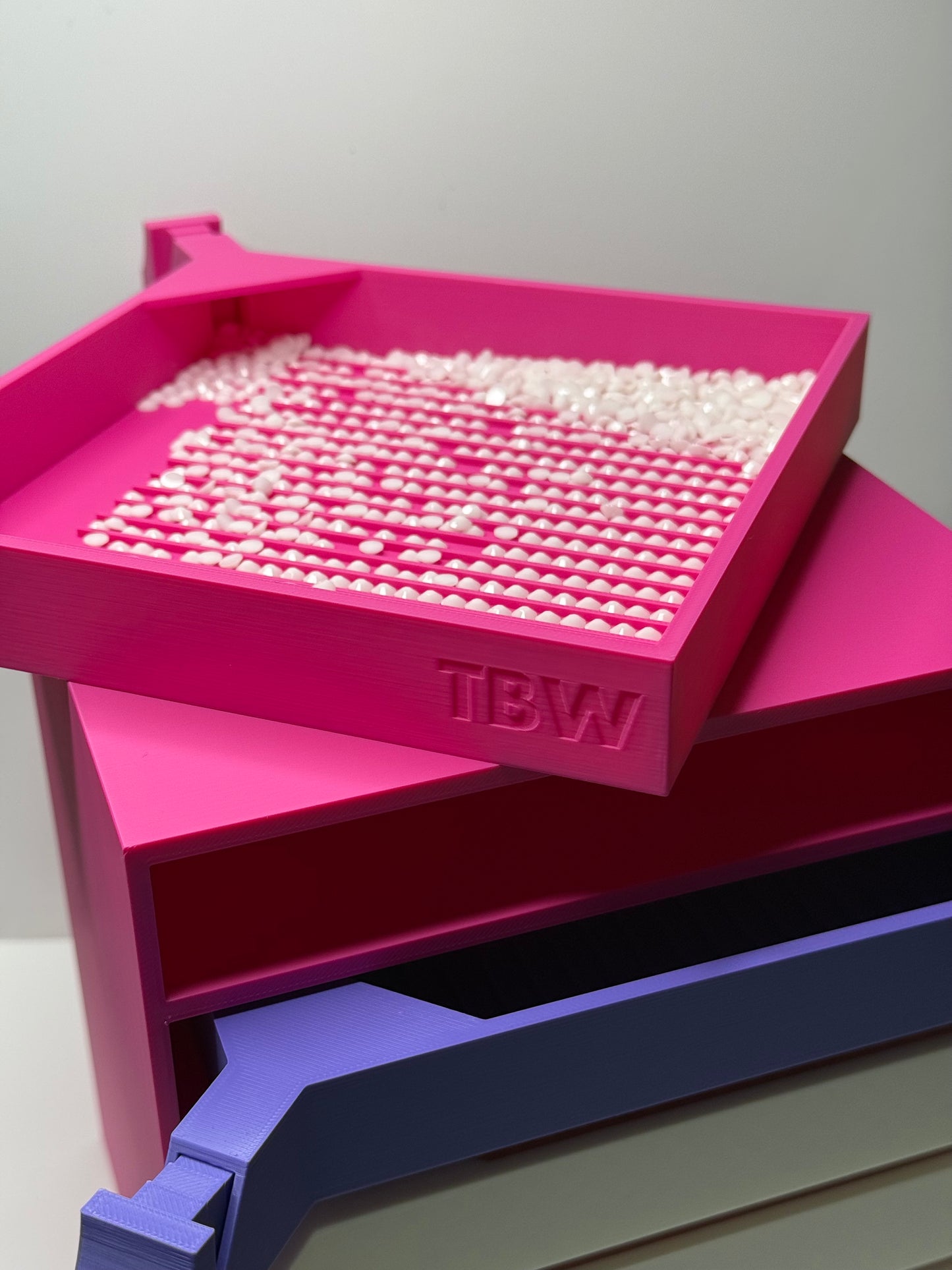 Rhinestone Tray and Storage Garage