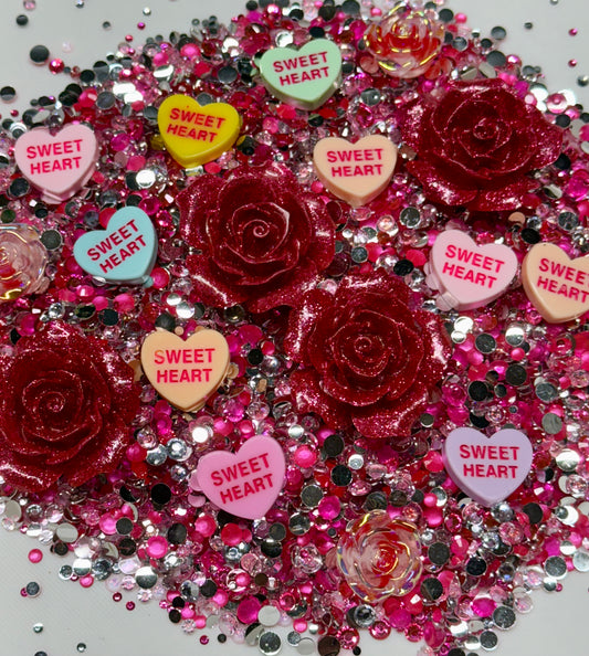 Heart Attack Rhinestone and Embellishment Mix