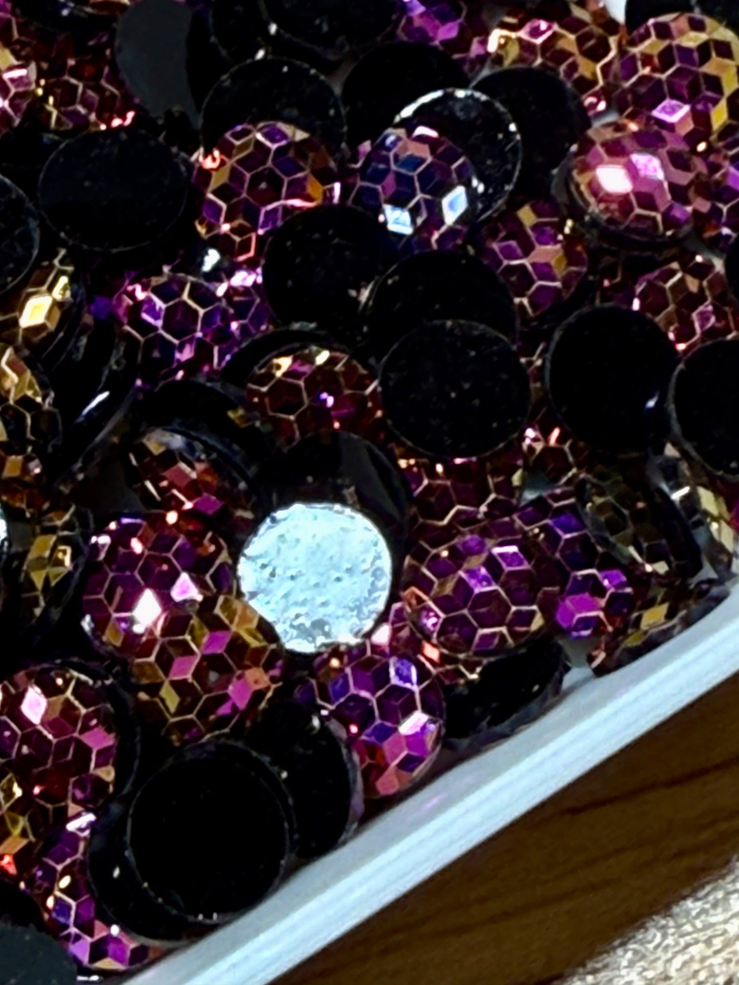 Rose Gold AB 5mm Mermaid Resin Rhinestones