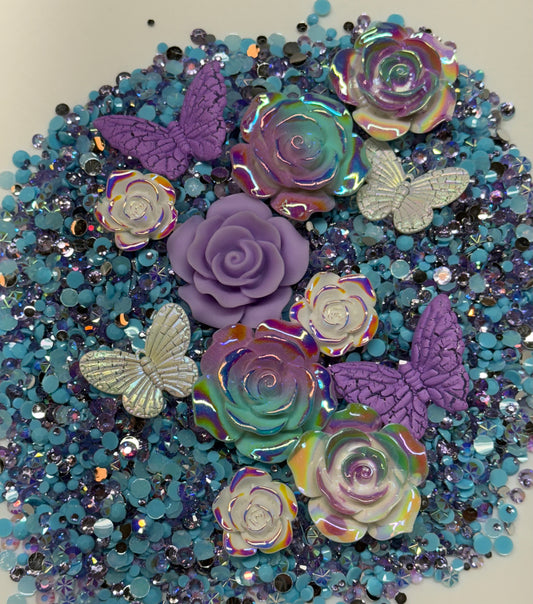 Lavendar Lake Rhinestone and Embellishment Mix