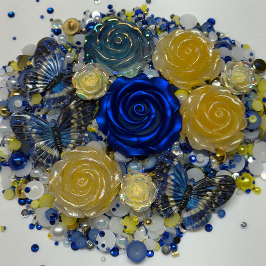 Mystic Sapphire Rhinestone and Embellishment Mix