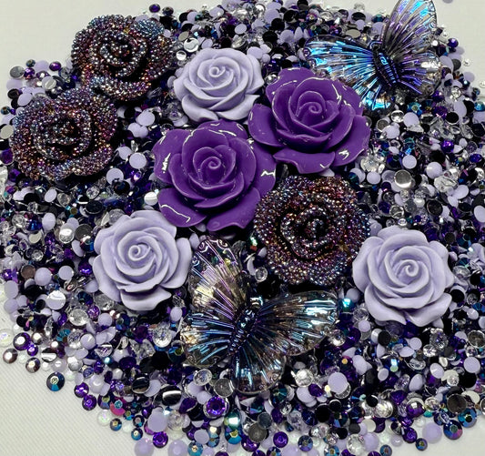 Midnight Aurora Rhinestone and Embellishment Mix