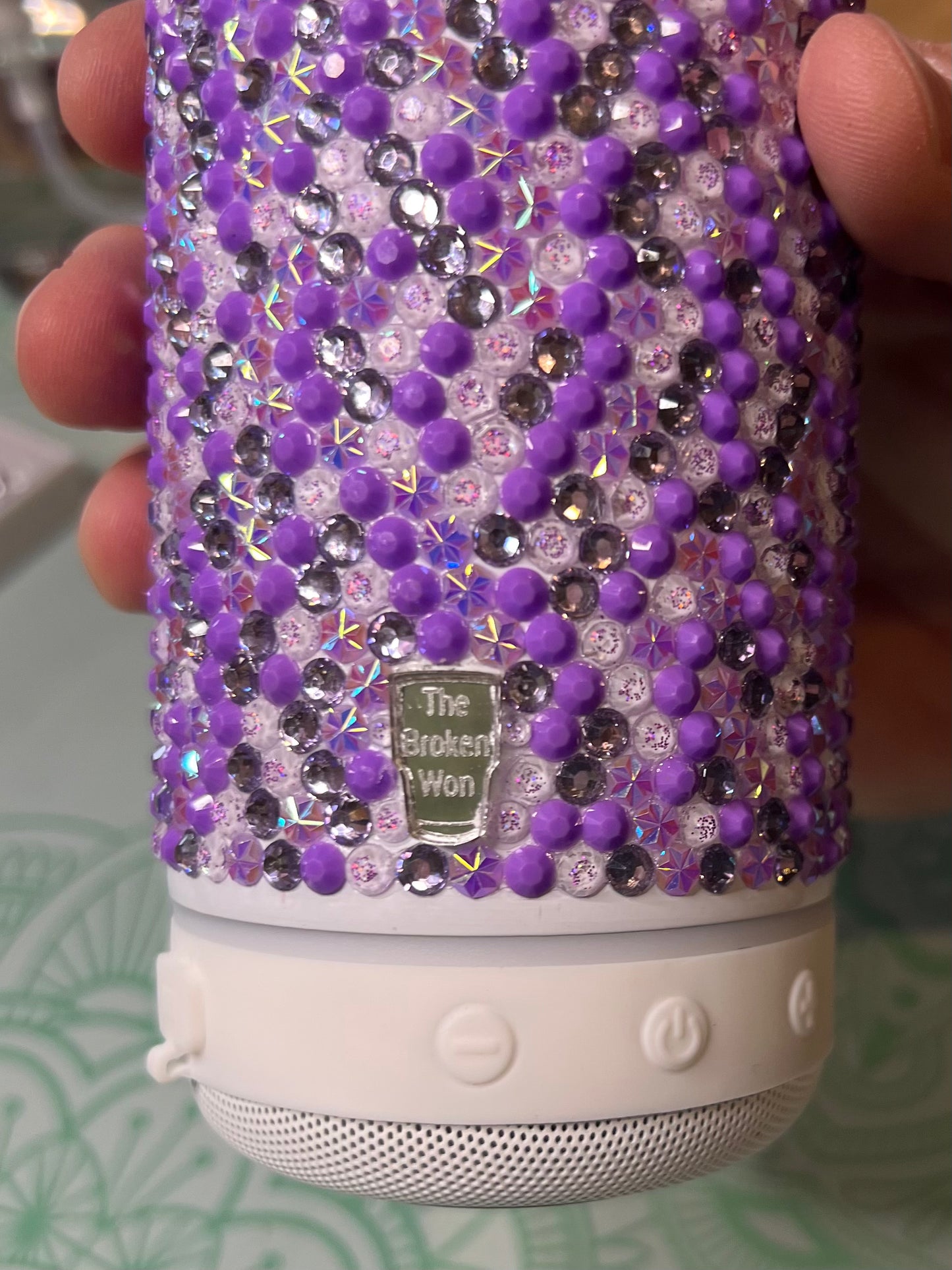 20 Oz Rhinestone Drinking Tumbler Bluetooth Speaker Ready to Ship