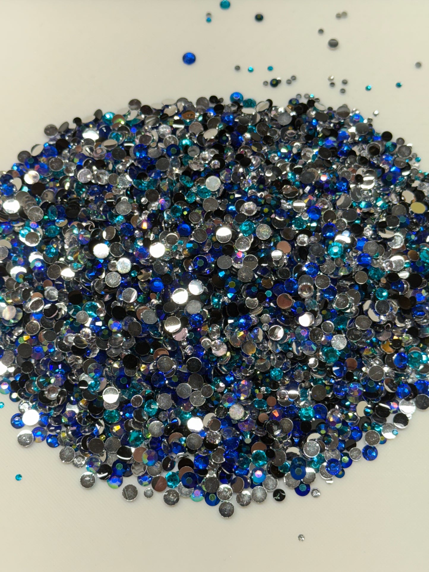 Sapphire Storm 2-5mm Rhinestone Mix