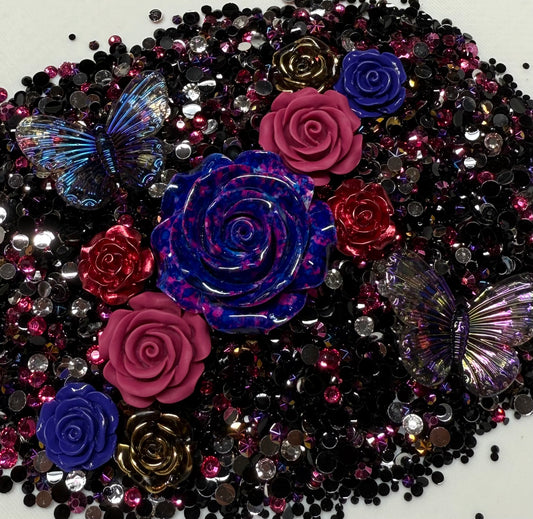 Electric Spark Rhinestone and Embellishment Mix