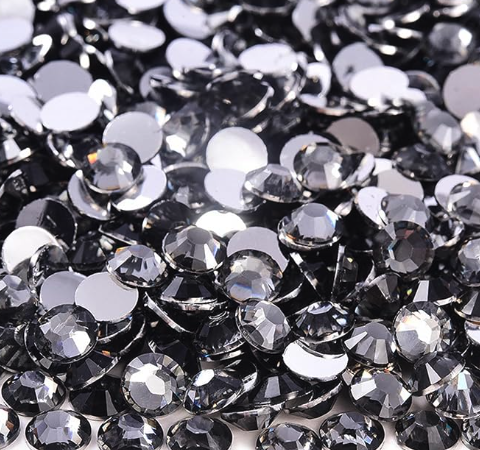 Black Diamond Silverback 2-5mm Mix Rhinestones