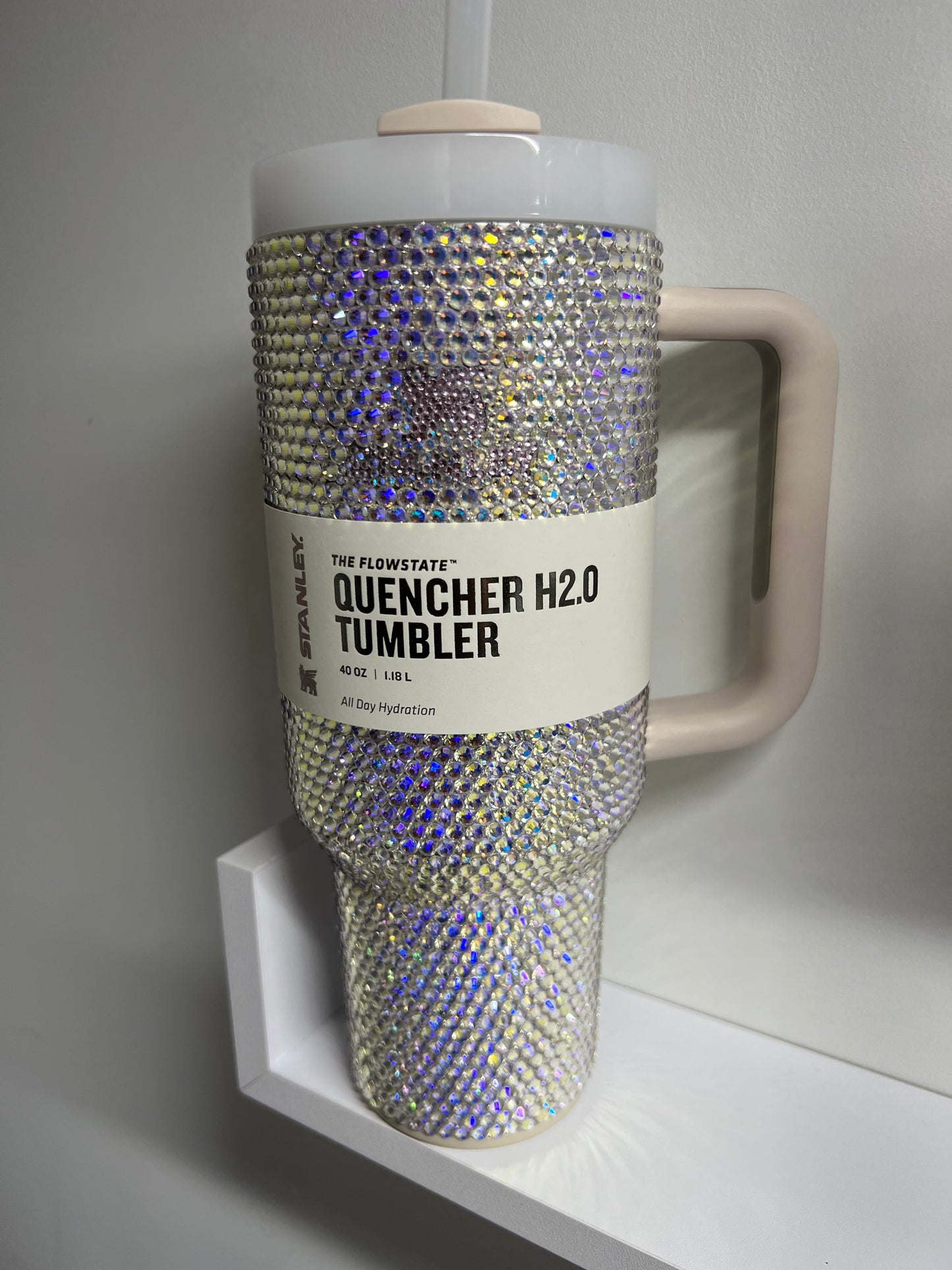 40 oz Stanley Rhinestone Drinking Tumbler - Custom